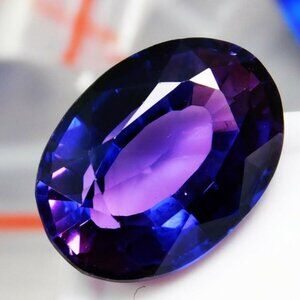 Very Clean 10 Ct Natural Purple Blue Heated Tanzanite IF Oval Gemstone  (C#3)